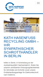 Mobile Screenshot of kath-hasenfuss.de